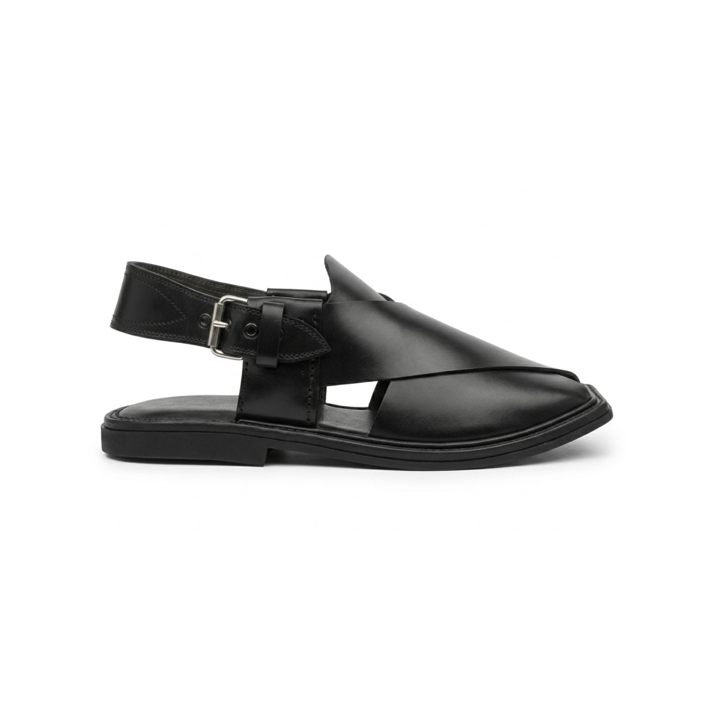 Classic Black Peshawari Chappal