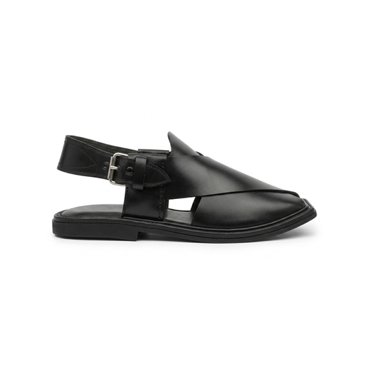 Classic Black Peshawari Chappal