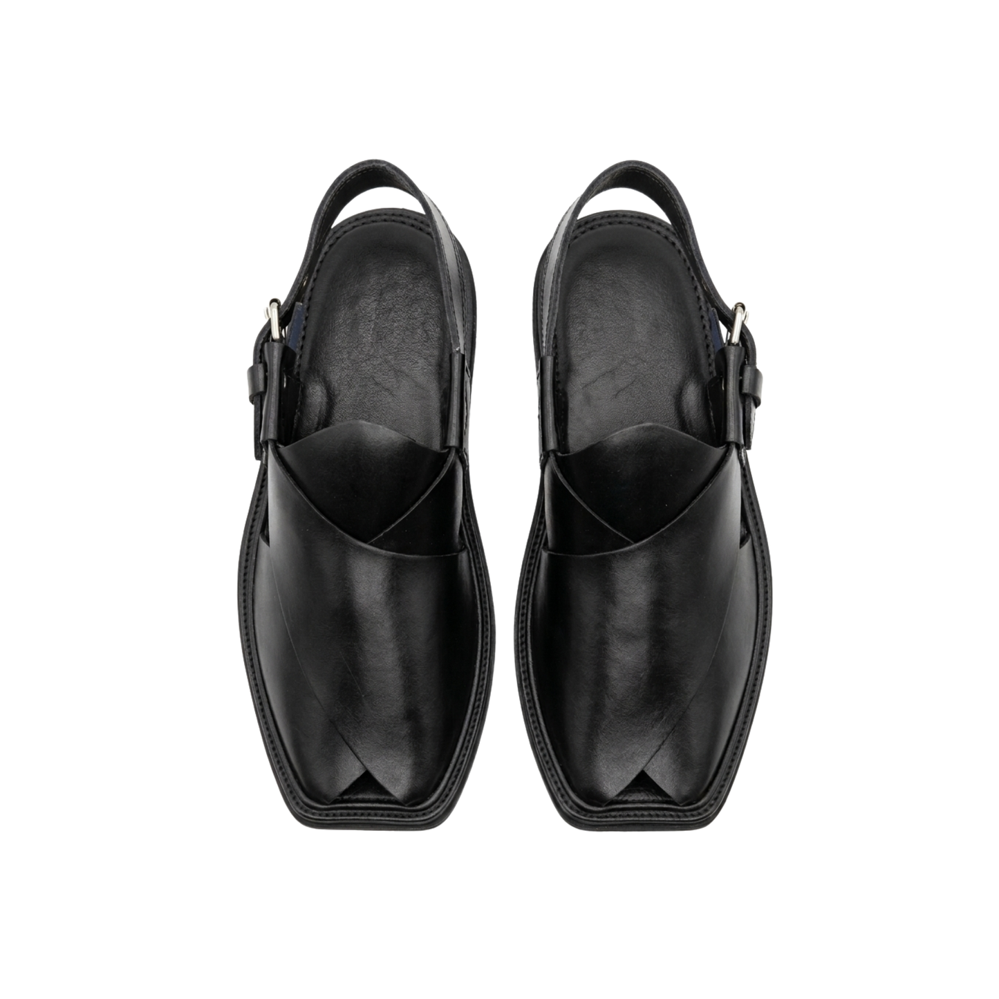 Classic Black Peshawari Chappal