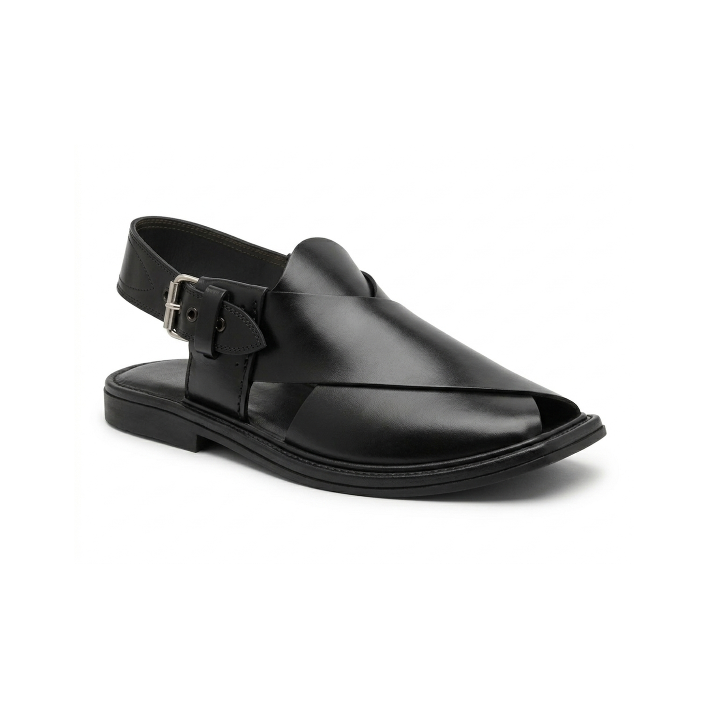 Classic Black Peshawari Chappal