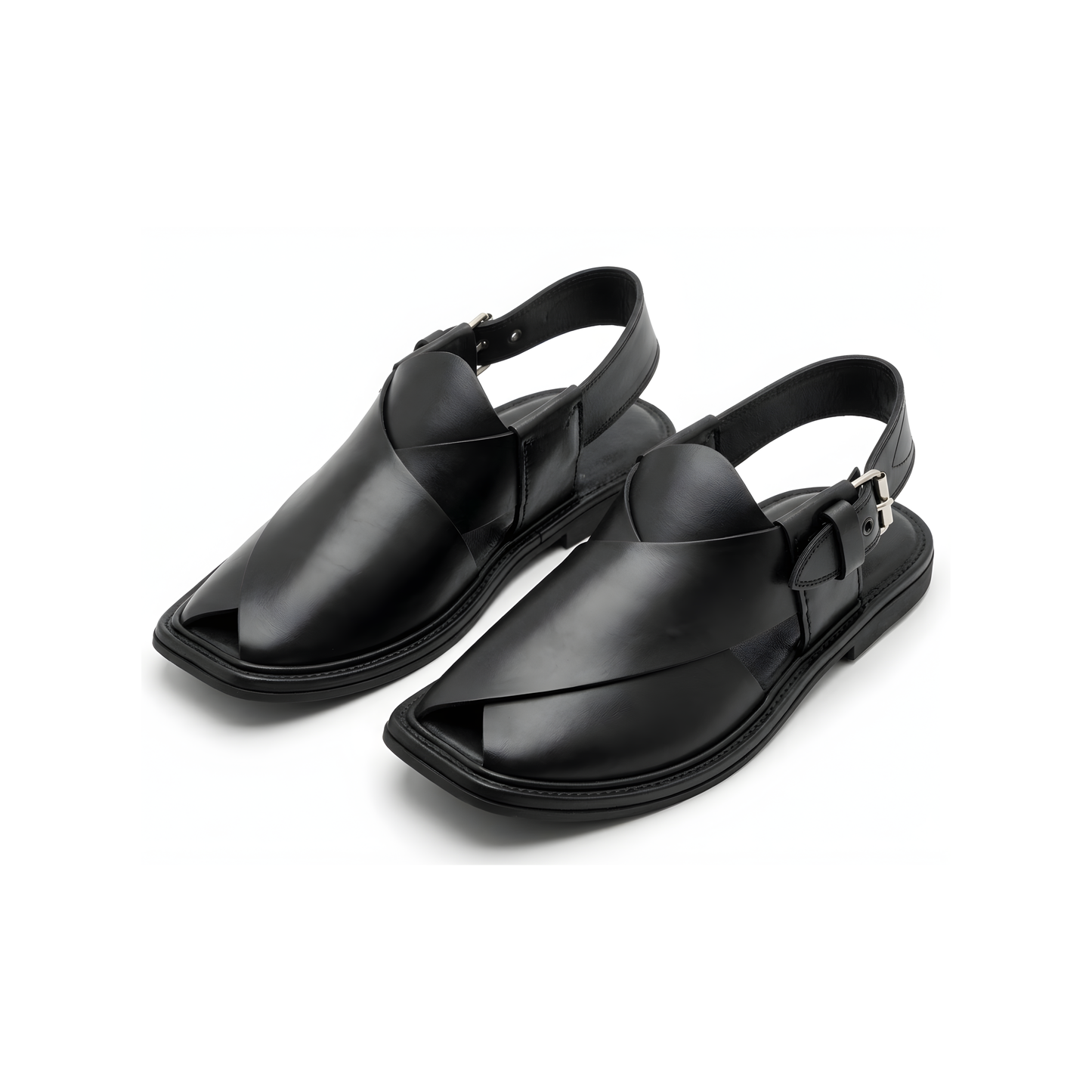 Classic Black Peshawari Chappal